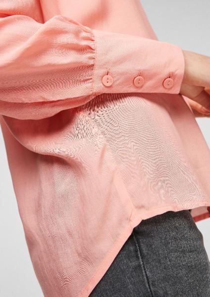 QS designed by Modalbluse mit Falten-Detail pink  2058807 