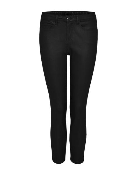OPUS Jeans Emily Zip Coated grün und schwarz S22 242175840100 