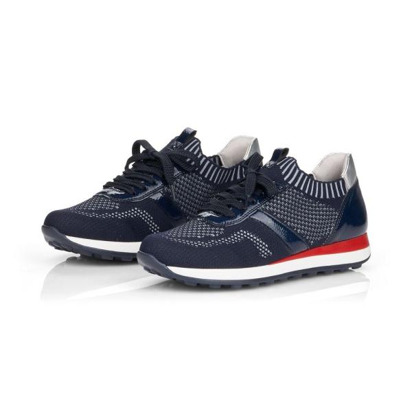 Remonte Sneaker Schnürer Halbschuh softfoam blau D1813-14 