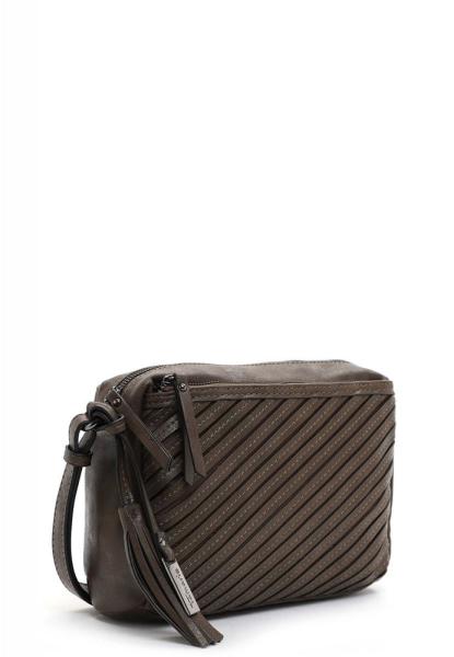 Tamaris Crossbody-Bag Umhängetache Julina Streifen- Design grün S22 32021,951 