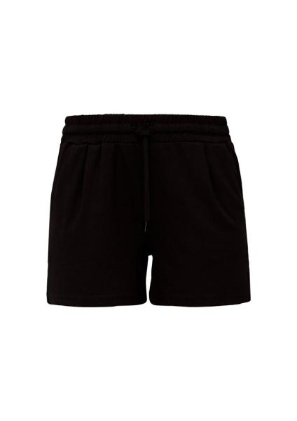 QS designed by Regular: Shorts aus Viskosemix orange, schwarz S13  2131211 