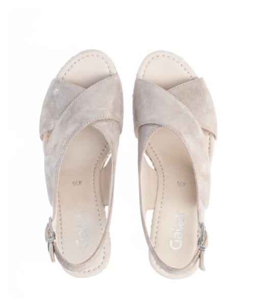 Gabor Sandalette Keilabsatz beige 25.791.62 