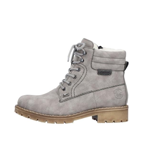 Rieker Antistress Damen Schnürboot Schnürstiefelette TEX- Membran Warmfutter grau S22 Y9125-40 