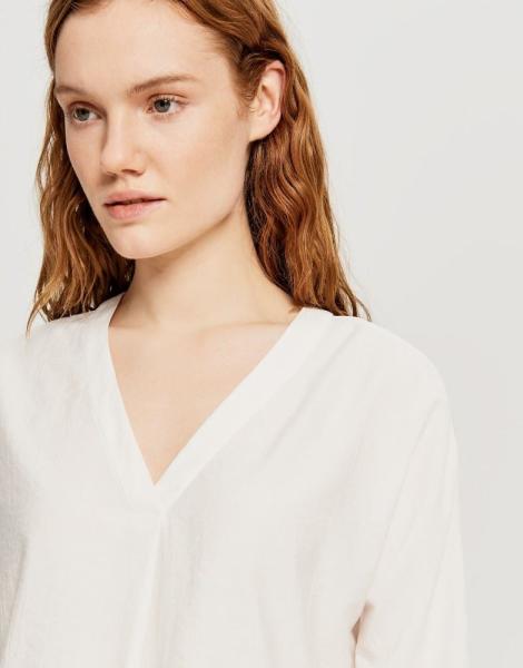 OPUS Bluse 3/4 Arm Fudia weiß S11 244799154 