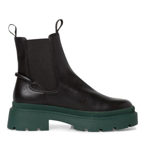 Tamaris Chelsea- Boot TOUCHit- Fußbett markante,farbige Sohle schwarz S22 1-1-25405-29 