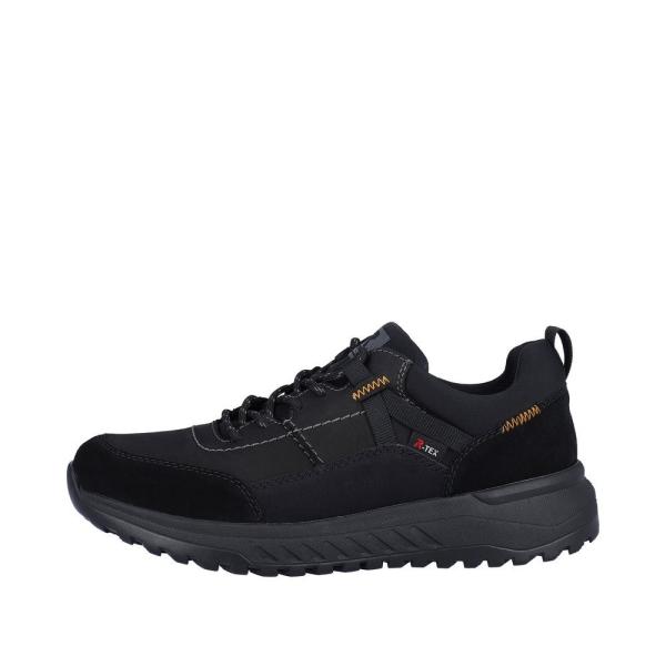 Rieker Evolution Herren Sneaker Rauleder TEX- Membran Wechselfußbett Komfortweite schwarz S23 U0100-00 