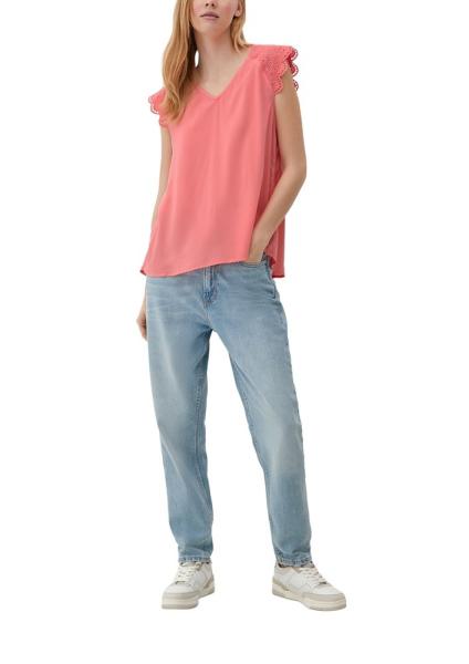 QS designed by Bluse mit Broderie Anglaise S13 2132615 