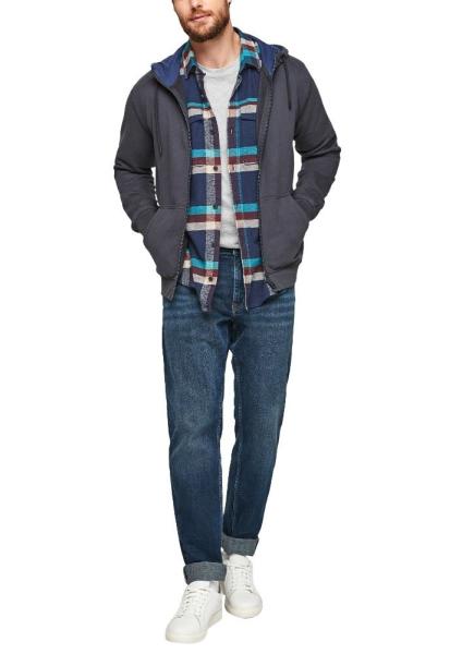 s.Oliver Sweatjacke Kapuze Taschen Noos blau 2055093 