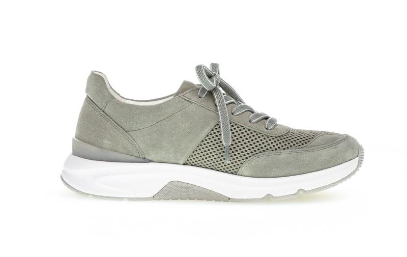 Gabor rollingsoft Damen Sneaker low Materialmix grün S13 26.897.41 
