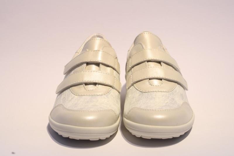 ACO Halbschuh Klettverschluss NANI weiß 204/8489 