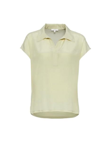 OPUS Shirt Sylvaino Blusenkragen beige grün S12  1003899206100 