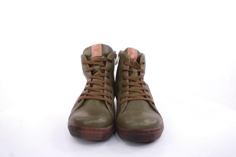 Andrea Conti Damen Schnürschuh Schnürstiefelette Leder Bequem grün S22 0348841474 