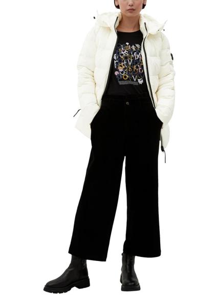 s.Oliver Steppjacke mit Kapuze ecru S22 2120756 42 | 0210 WHITE | 