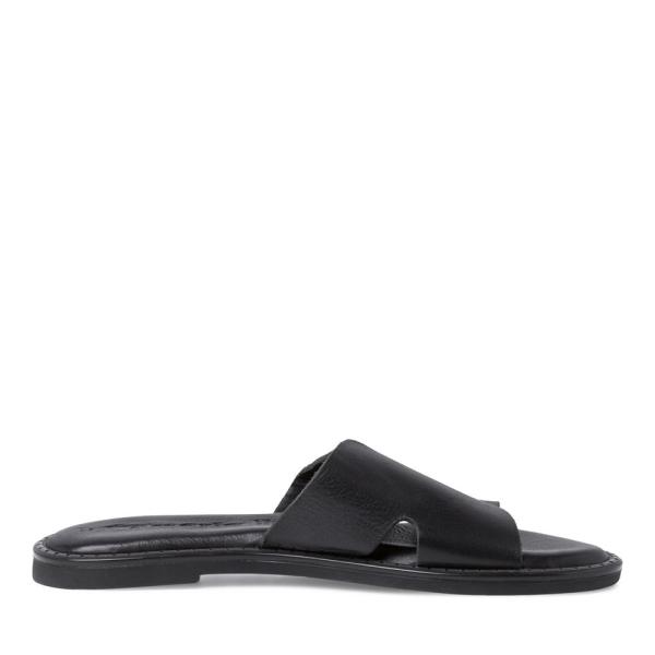 Tamaris Pantolette Leder TOUCHit Fußbett schwarz S12  1-1-27135-28 