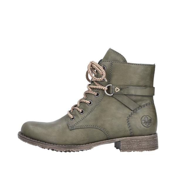 Rieker Antistress Damen Schnürboot Schnürstiefelette grün S22 70848-54 