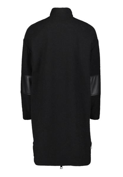 Betty Barclay Mantel Zweiwege- Reißverschluss Lederpatches schwarz S22 41771525 