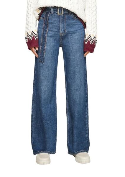 s.Oliver Jeans Suri High rise Wide leg  Paperbag-Bund blau S21  2110452 