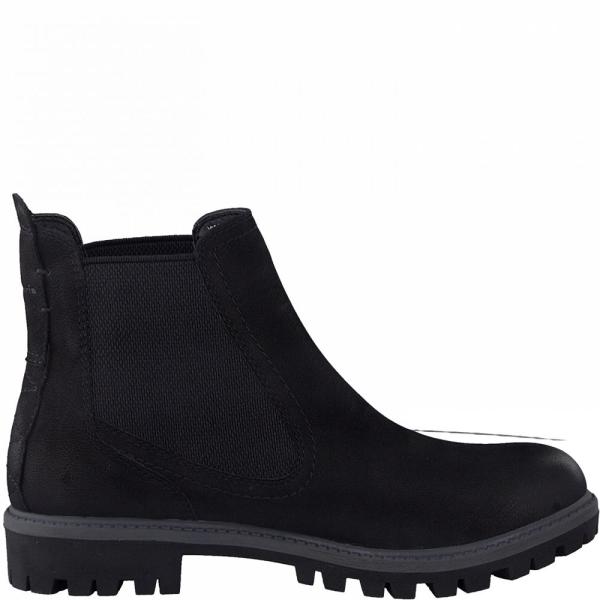 Tamaris Chelsea Boot Leder schwarz S21 1-1-25401-27 36 | 007 BLACK UNI | 