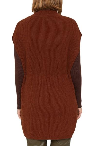 ESPRIT Poncho mit Gürtel aus responsible wool 091EA1Q312 