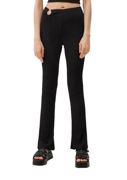 QS designed by Slim: Hose mit Flared leg schwarz S13   2127619 