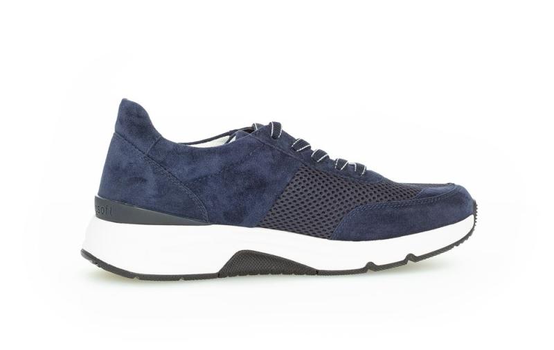 Gabor rollingsoft Damen Sneaker low Materialmix blau  S13   26.897.36 