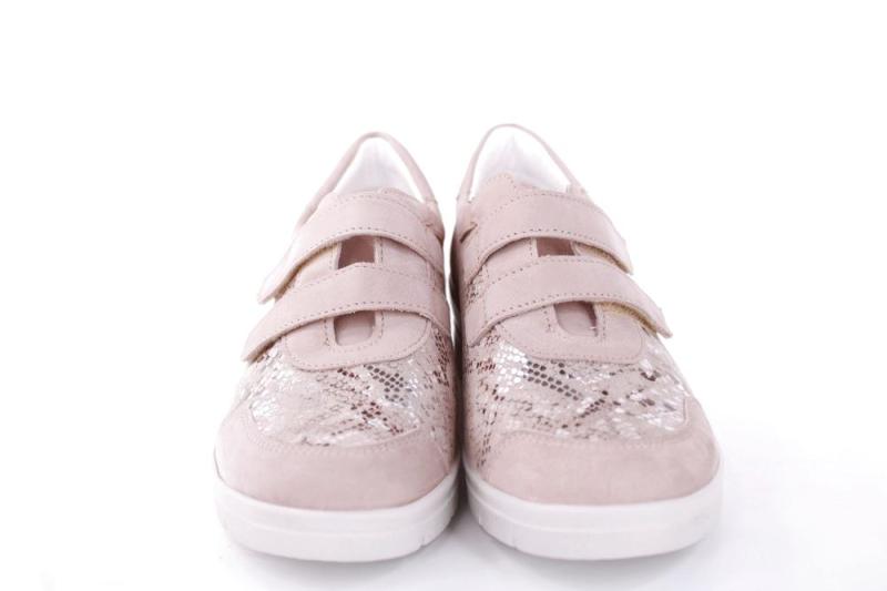 ACO Damen Halbschuh Sneaker LUNA 21 Wechselfußbett Klettverschluss S12 beige  863/9681 