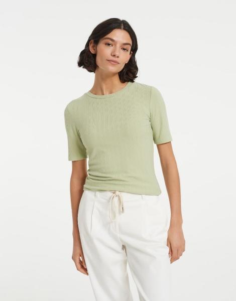 OPUS Shirt Sonni Ripp- Struktur grün S12  10045210453122 38 | 30004 summer pe | 