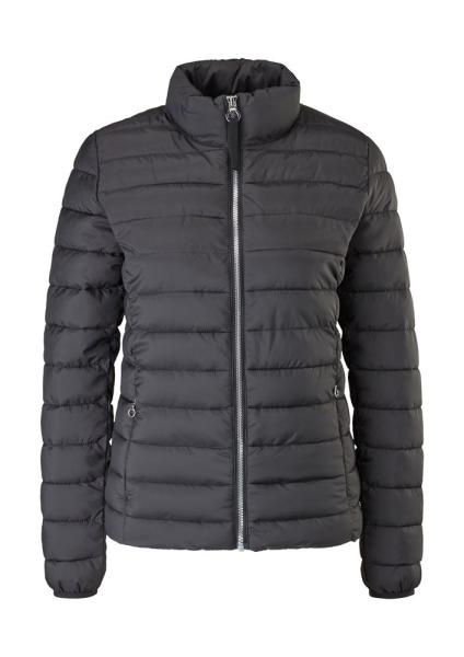s.Oliver leichte  Damen Steppjacke Stehkragen blau schwarz S22  2116407 44 | 9999 GREY/BLACK | 