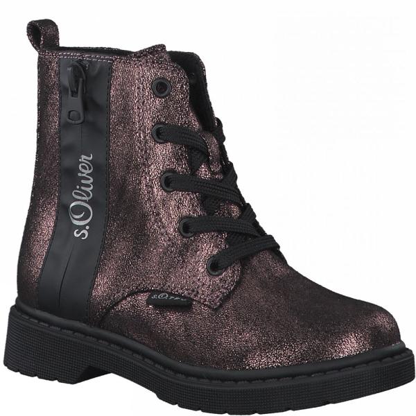 s.Oliver Schnürboots braun bronze Reißverschluss Tex - Membran S21  5-5-45201-27 