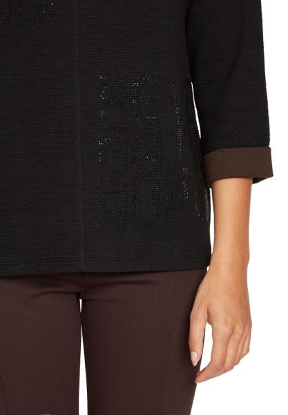 Betty Barclay Sweatshirt 3/4 Arm Stehkragen schwarz S21 22262985 