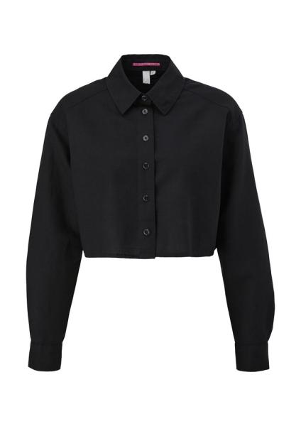 QS designed by Bluse im Boxy-Schnitt weiß, schwarz S13  2126819 