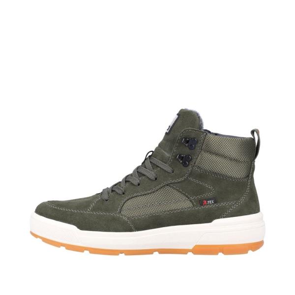 Rieker EVOLUTION Herren Sneaker High Schnürschuh TEX- Membran grün S22 U0069-54 