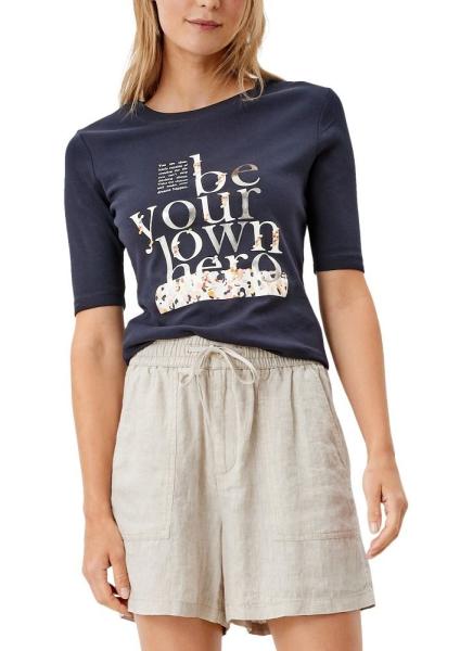 s.Oliver Shirt mit Frontprint Rundhals 2111789 