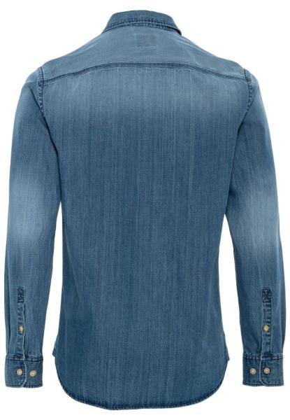 Camel Active Jeans Hemd Regular Kentkragen blau S21 6S61409131 