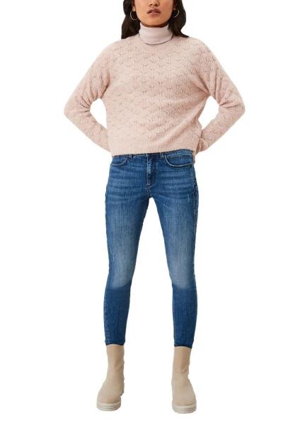 QS designed by Pullover Strick Rundhals hellrosa S21 2113656 XL | 40W0 light pink | 