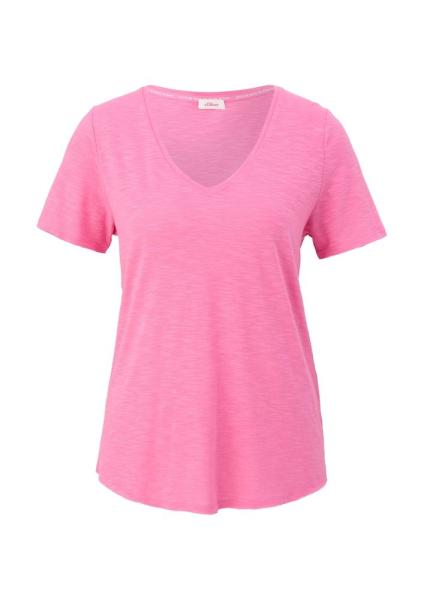 s.Oliver T-Shirt aus Viskosemix  weiss, blau, grün, pink, schwarz S13  2130696 