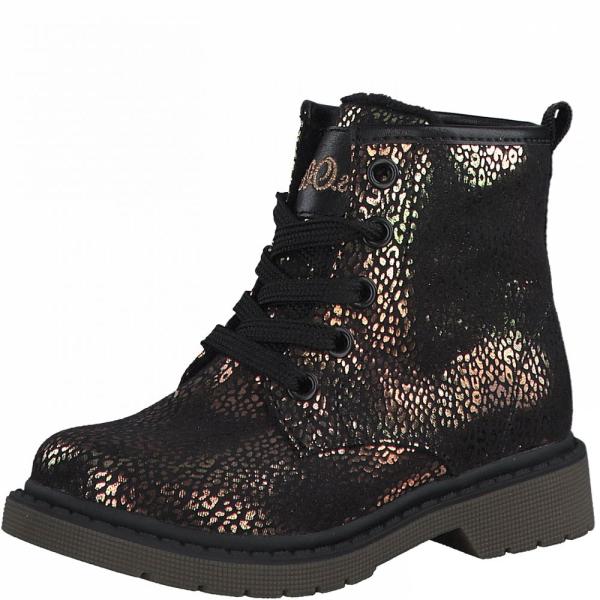 s.Oliver Schnürboots bronze braun Reißverschluss S21 5-5-35200-27 