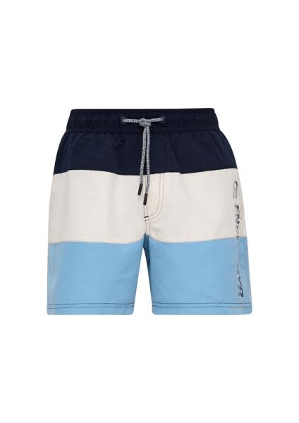 QS designed by Badehose mit Streifen rot, blau S13  2132437 