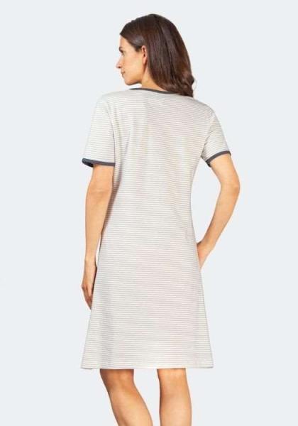 Hajo Nachthemd Sleepshirt gestreift Schäfchen 95 cm Länge 45863 