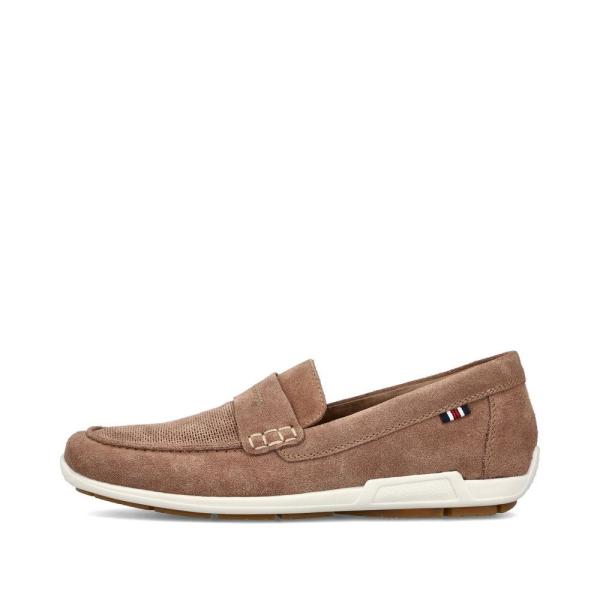Rieker Antistress Slipper Rauleder beige S13 09050-64 