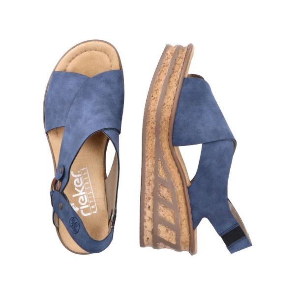 Rieker Sandale Sandalette blau S12 68184-14 