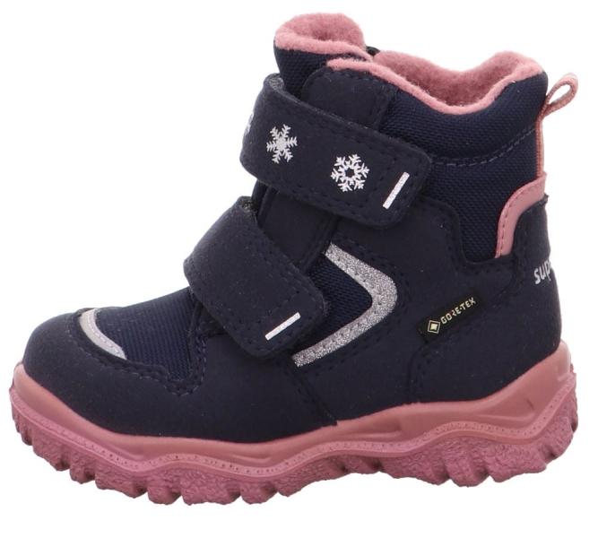 superfit HUSKY Mädchen Winterstiefel Wasserdicht Gore Tex Blau Rosa 1-000045-8010 
