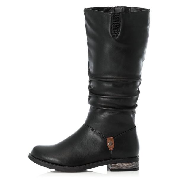 Rieker Stiefel Reißverschluss schwarz 91191 