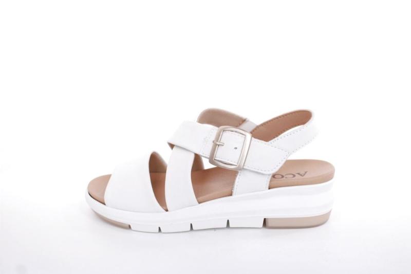 ACO MAIRA 07 Damen Sandale Leder Wechselfußbett weiß S13 1300/10927 