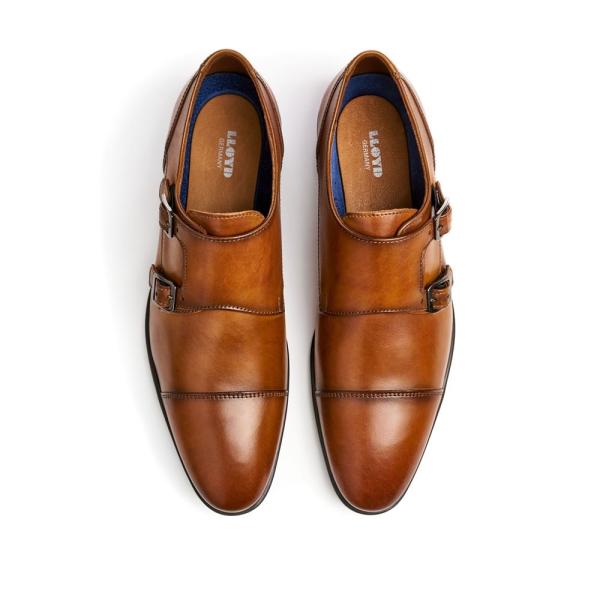 Lloyd Doppelmonk MAILAND Glattleder cognac S13 10-137-02 
