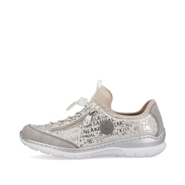 Rieker Antistress Damen Slipper Halbschuh Memosoft- Decksohle grau S13 L3272-40 