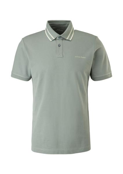 s.Oliver Herren Poloshirt mit Streifendetail blau, grün S13  2113224 