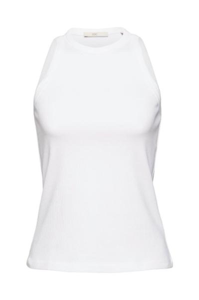 EDC Tank- Top gerippte Optik schwarz weiß blau S22 062CC1K301 XS | C340 PASTEL GRE | 