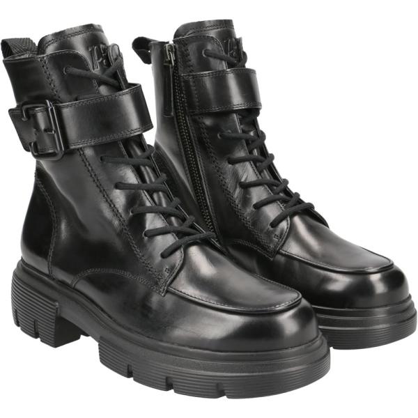 Paul Green Schnürbootie Glattleder Riegel schwarz S21 9879-009 5,5 | black | 