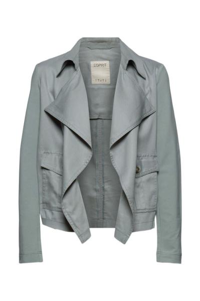 Esprit Tencel Jacke Biker - Look 031EE1G306 XL | E470 TURQUOISE | 